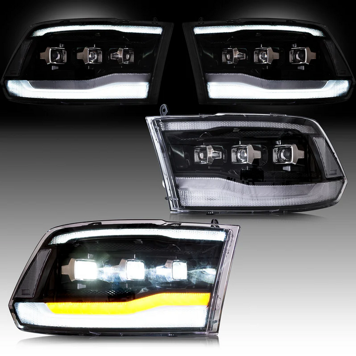 VLAND LED Projector Headlights For Dodge Ram 1500/2500/3500 2009-2018/Ram 1500 Classic 2019-2021