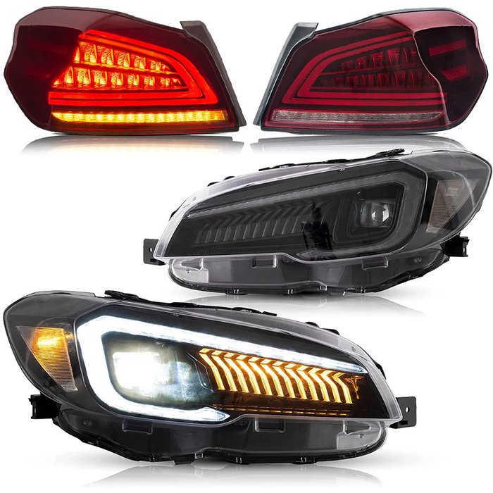 VLAND LED Headlights & Tail Lights For 2015 -2017 Subaru WRX Limited / STI all trim & 2015-2021 WRX Base / Premium