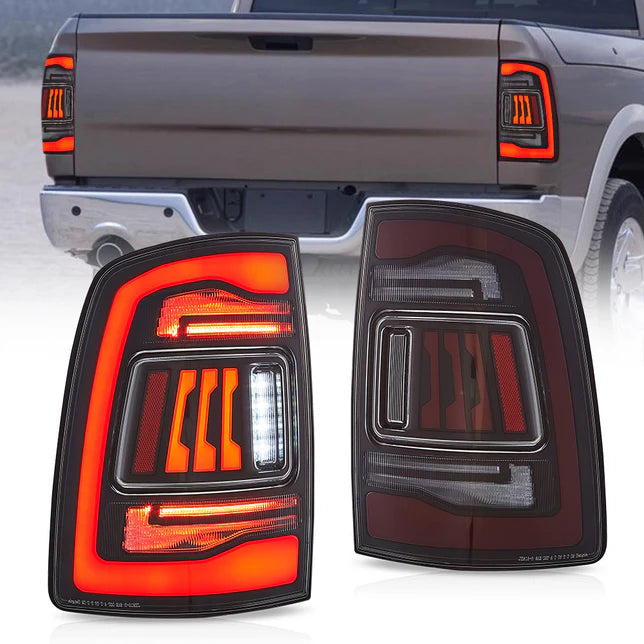 2009-2018 For Dodge RAM 1500 2500 3500 LED Taillights Amber Sequential Turn Signal