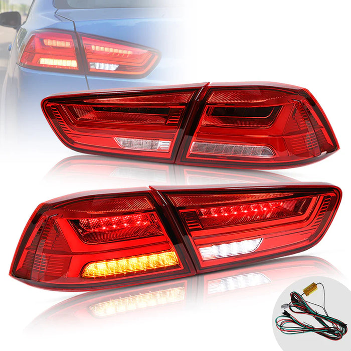 VLAND LED Tail Lights For Mitsubishi Lancer & EVO X 2008-2021( Not Fit Sportbacks/ fortis/ io ) with Dynamic Animation