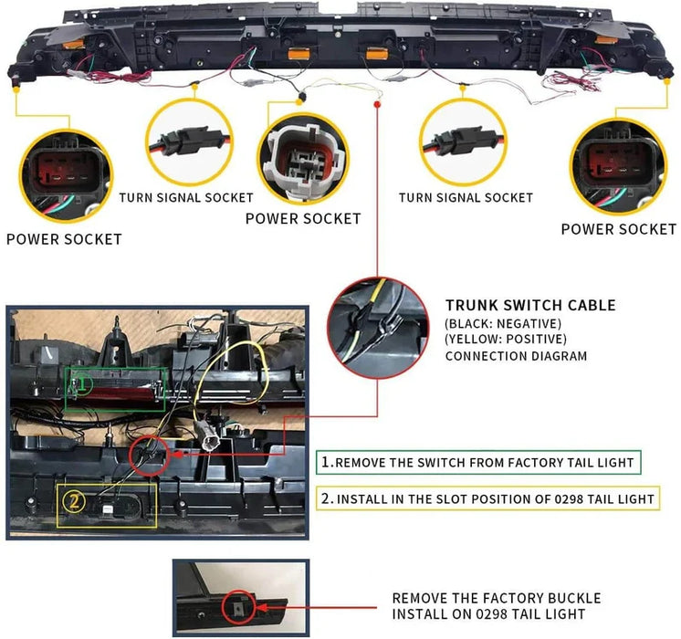 VLAND LED Halo Headlights(RGB)+Taillights For Dodge Challenger 2008-2014