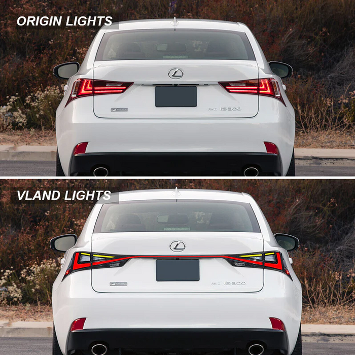 VLAND LED Taillights For 2014-2020 Lexus IS 250 350 200t 300h F Sport