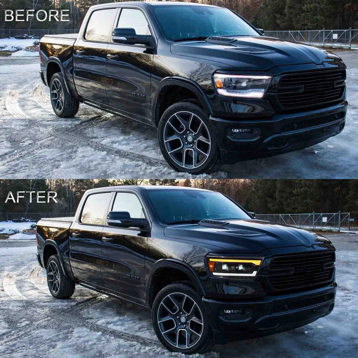 VLAND Full LED Headlights For 2019-2024 Dodge RAM 1500