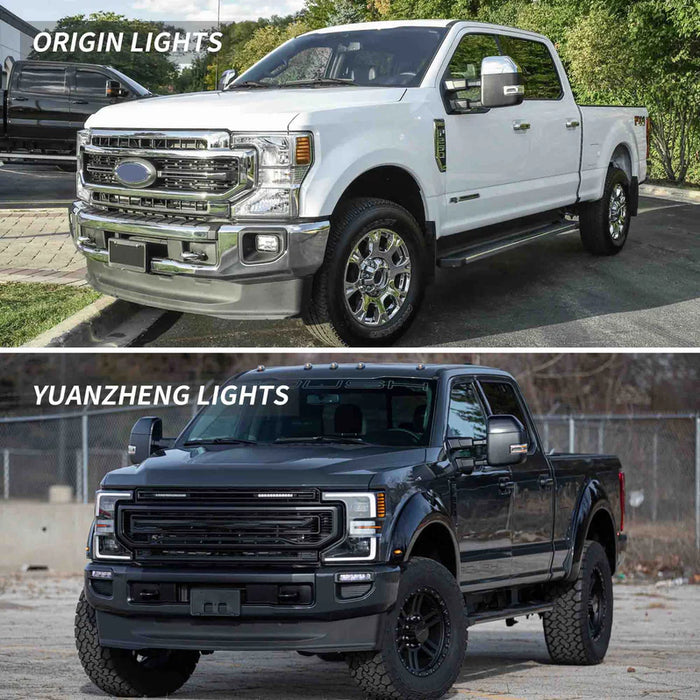 VLAND LED Headlights For 2020-2022 Ford F250 F350 F450 F550 Super Duty Halogen Models