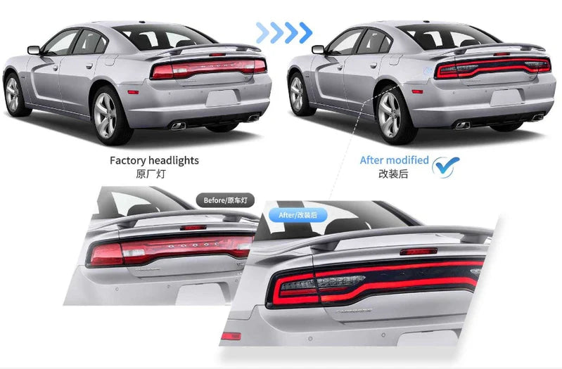 VLAND LED Taillights For 2011-2014 Dodge Charger