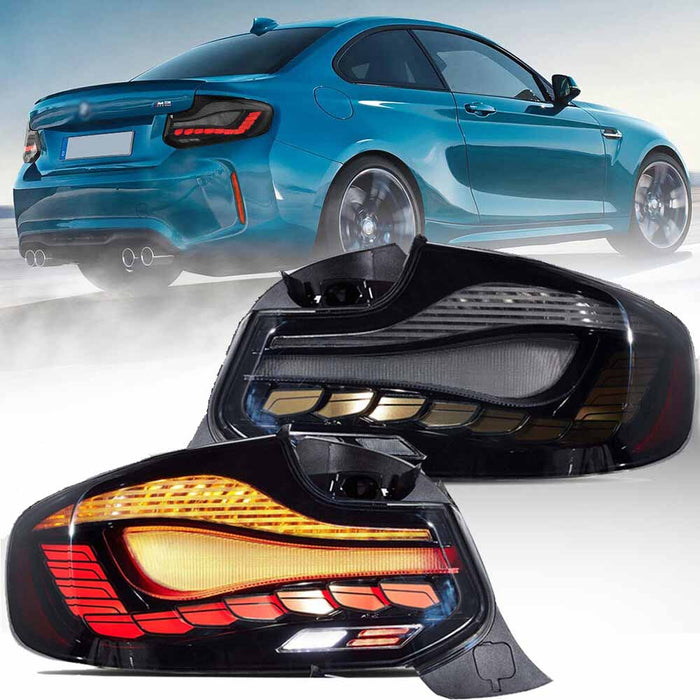 VLAND OLED Taillights For BMW 2 Series M2 F87 2014-2021 1st Gen With dynamic animation