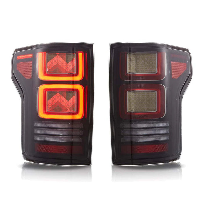 VLAND OLED Taillights For 2015-2020 Ford F150 w/Animation Amber Turn Signal