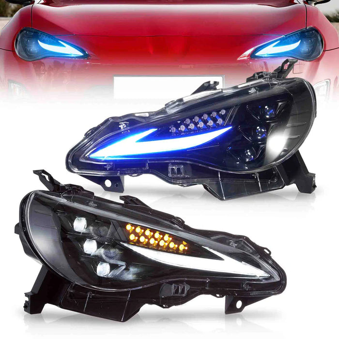 VLAND RGB LED Headlights For 2012-2021 Toyota 86 GT86, Scion Frs, Subaru Brz