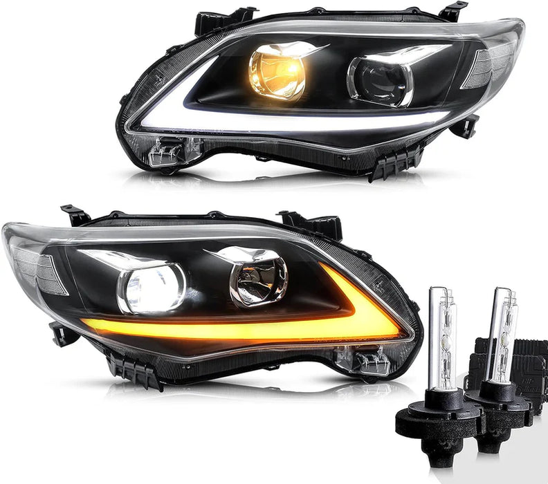 VLAND LED Headlights  For Toyota Corolla 2011 2012 2013 (Bulbs are not included)