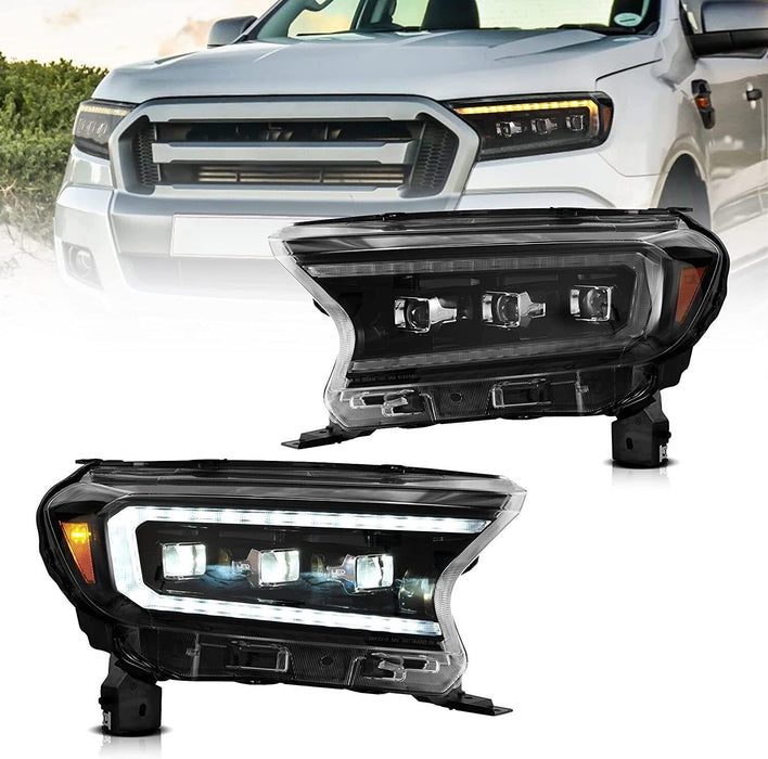 19-24 Ford RangerT6[US Types] Vland LED Matirx Projector Headlights