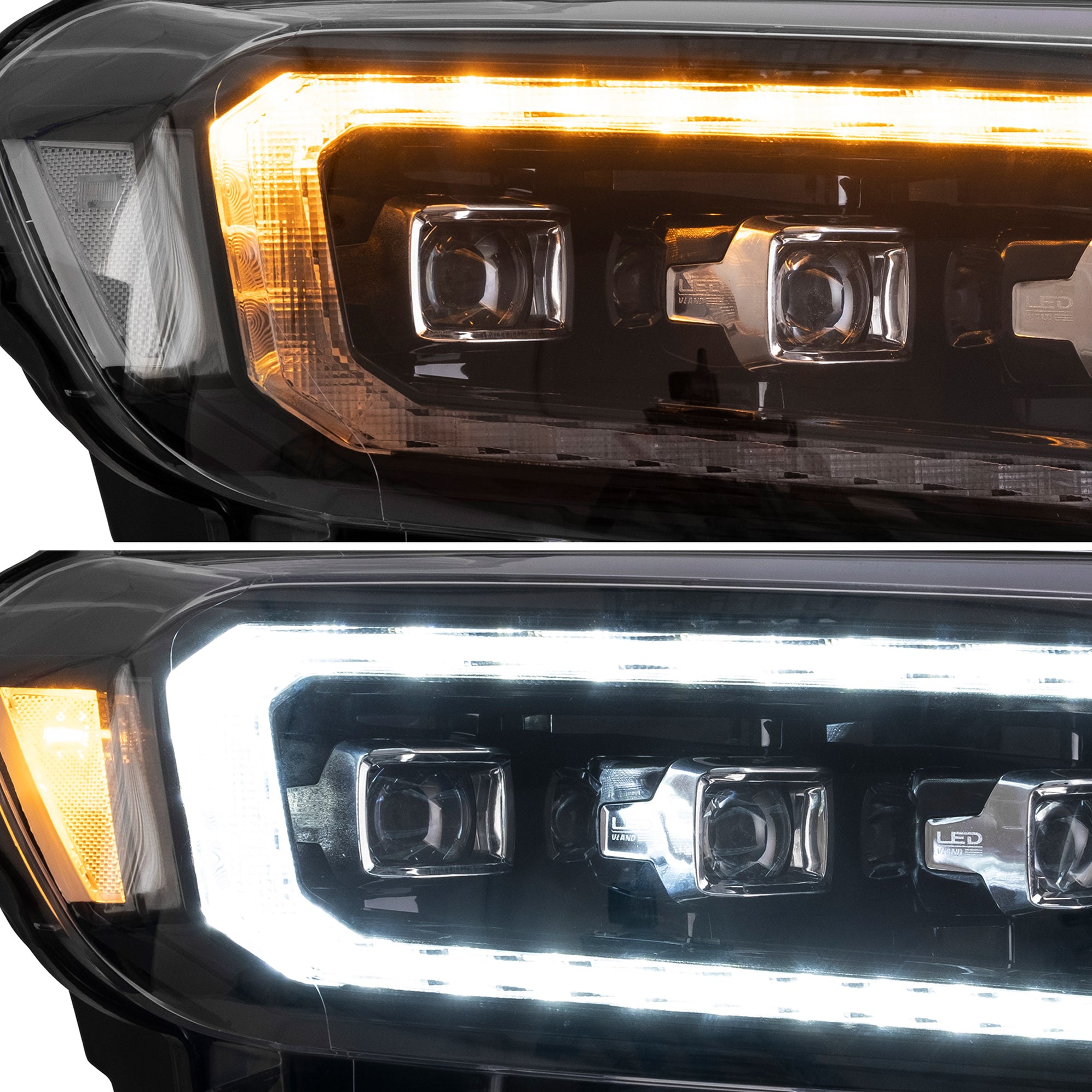 VLAND Matrix Projector and Full LED Headlights For Ford Ranger 2015-UP ...