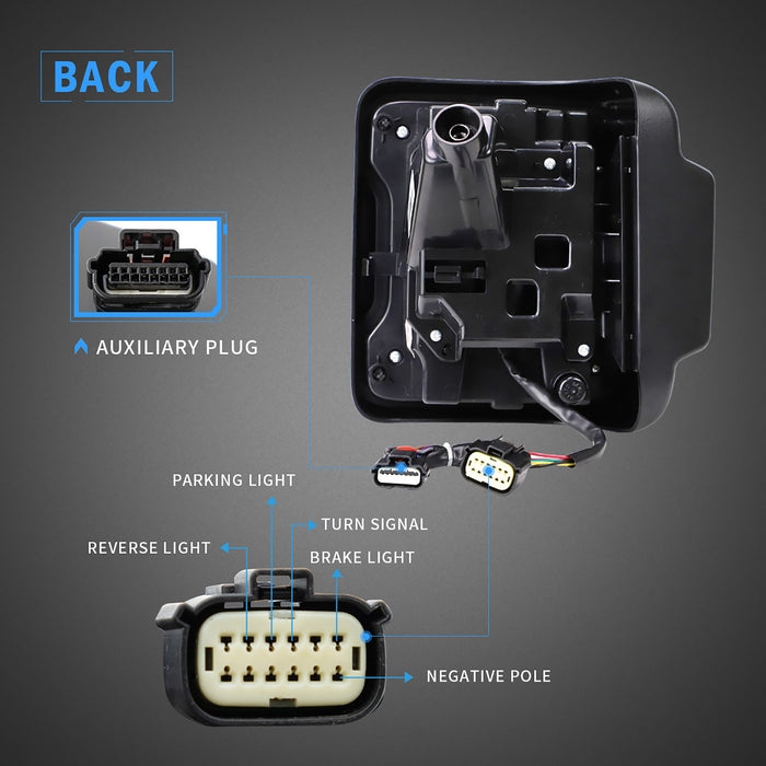 Jeep Wrangler Headlights and Tail Lights